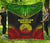 American Samoa Premium Quilt - American Samoa Seal Polynesian Chief Reggae Version - Polynesian Pride