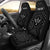 Kosrae Personalised Car Seat Covers - Kosrae Flag In Polynesian Tattoo Style (Black) Universal Fit Black - Polynesian Pride