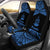 Vanuatu Polynesian Car Seat Covers - Pride Blue Version Universal Fit Blue - Polynesian Pride