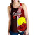 Palau Polynesian Women's Racerback Tank - Coat Of Arm With Hibiscus - Polynesian Pride