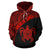 American Samoa Hoodie American Samoa Seal In Turtle Polynesian Tattoo Red - Polynesian Pride