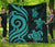 New Caledonia Premium Quilt - Turquoise Tentacle Turtle Turquoise - Polynesian Pride