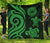 American Samoa Premium Quilt - Green Tentacle Turtle Green - Polynesian Pride