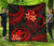 Polynesian Hawaii Premium Quilt - Red Plumeria RED - Polynesian Pride