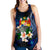 Tonga Polynesian Women's Racerback Tank - Turtle With Plumeria Flowers - Polynesian Pride