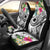 Marshall Islands Polynesian Car Seat Cover - Summer Plumeria (White) Universal Fit White - Polynesian Pride