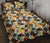 Hawaii Quilt Bed Set Tropical Jungle Parrots And Flamingos Pattern AH Black - Polynesian Pride