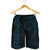 Hawaii Warrior Men's Shorts Blue Coral - Polynesian Pride