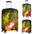 Vanuatu Custom Personalised Luggage Covers - Humpback Whale with Tropical Flowers (Yellow) - Polynesian Pride