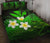 Kanaka Maoli (Hawaiian) Quilt Bed Set,, Polynesian Plumeria Banana Leaves Green - Polynesian Pride