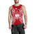 Samoa Polynesian Men Tank Top Map Red White Red - Polynesian Pride