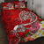 Polynesian Quilt Bed Set - Turtle Plumeria Red Color Red - Polynesian Pride