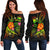 Polynesian Hawaii Off Shoulder Sweater - Legend of Samoa (Reggae) - Polynesian Pride