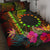 Cook Islands Polynesian Quilt Bed Set - Hibiscus and Banana Leaves Art - Polynesian Pride