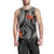 Kosrae Micronesian Men Tank Top - Black Plumeria - Polynesian Pride