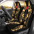 Wallis And Futuna Car Seat Covers - Wallis And Futuna Coat Of Arms Polynesian Tattoo Gold Universal Fit Gold - Polynesian Pride