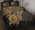 Polynesian Quilt Bed Set - Polynesian Golden Turtle Hibiscus Golden - Polynesian Pride