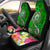 Samoa Car Seat Covers - Turtle Plumeria (Green) Universal Fit Green - Polynesian Pride