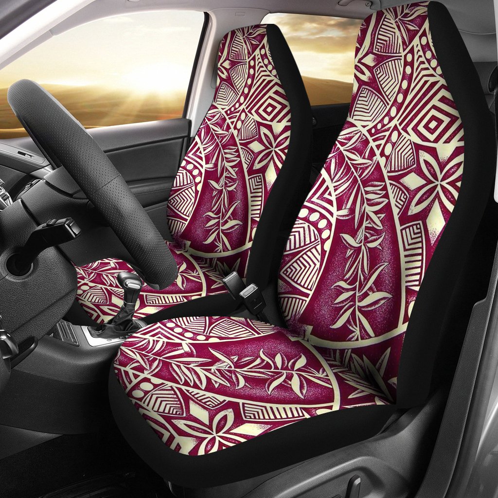 Polynesian Car Seat Cover - Polynesian Tattoo 45 Universal Fit Black - Polynesian Pride