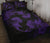 Hawaii Head Hammer Shark Hibiscus Purple Quilt Bed Set - Polynesian Pride