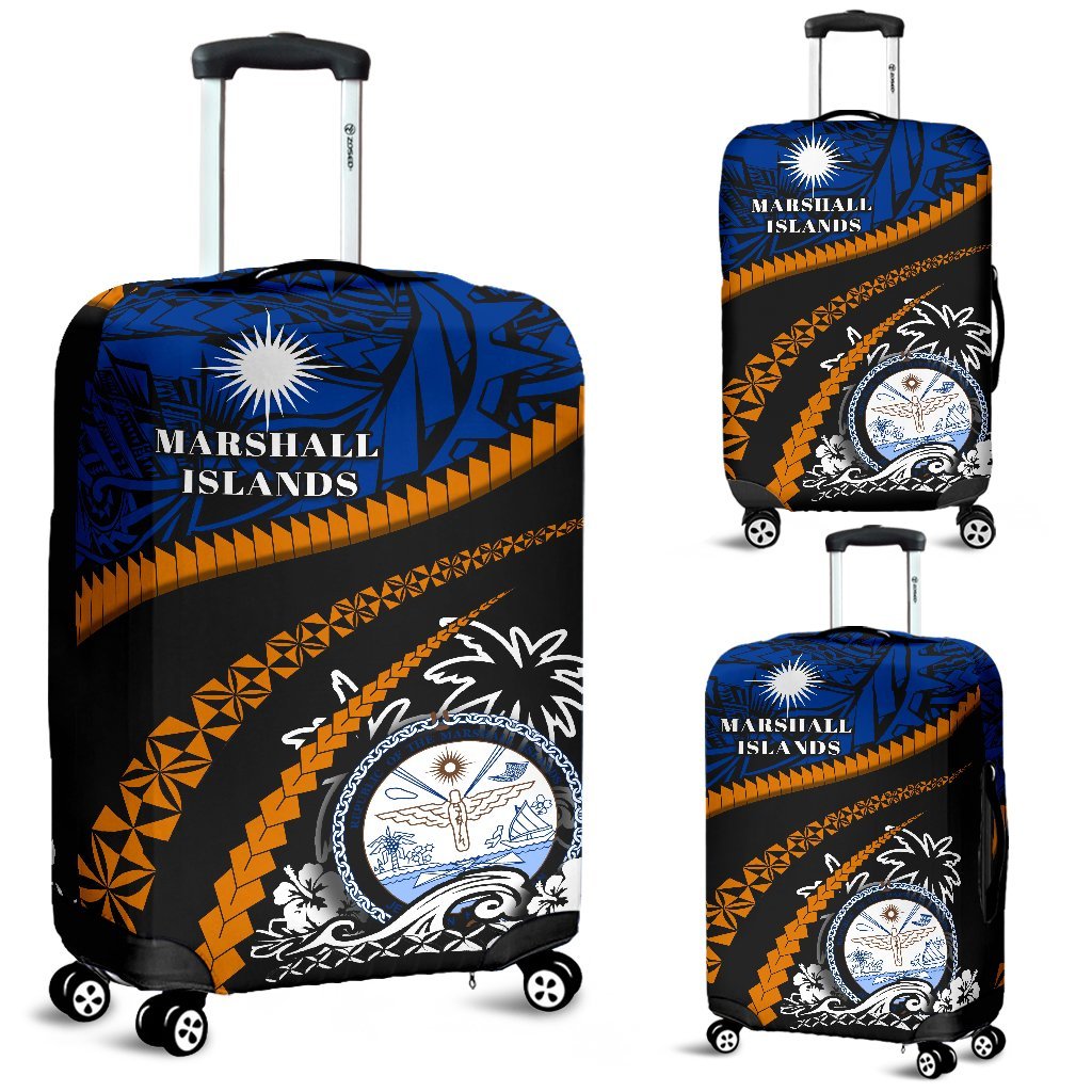 Marshall Islands Luggage Covers - Road to Hometown Blue - Polynesian Pride