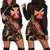 Wallis And Futuna Polynesian Hoodie Dress - Turtle With Blooming Hibiscus Gold Gold - Polynesian Pride