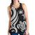 Samoa Polynesian Women Racerback Tank - White Tentacle Turtle - Polynesian Pride