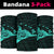 Polynesian Shaka Map Hawaii Bandana 3 - Pack - Turquoise - Polynesian Pride