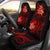 Samoa Polynesian Car Seat Covers - Red Plumeria Universal Fit RED - Polynesian Pride