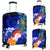 Chuuk Luggage Covers - Humpback Whale with Tropical Flowers (Blue) - Polynesian Pride