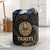 Tahiti Polynesian Laundry Basket - Gold Tribal Wave One Style One Size Black - Polynesian Pride