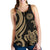 American Samoa Women's Racerback Tank - Gold Tentacle Turtle - Polynesian Pride