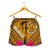 Hawaii Women's Shorts - Kanaka Maoli With Hibiscus On Polynesian Patterns (YELLOW) - Polynesian Pride