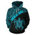 American Samoa Hoodie American Samoa Seal In Turtle Polynesian Tattoo Blue - Polynesian Pride