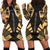 Society Islands Hoodie Dress - Polynesian Tattoo Gold Gold - Polynesian Pride