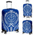 Marshall Islands Luggage Cover - Polynesian Tribal Blue Blue - Polynesian Pride