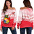 Tonga Rugby Women's Off Shoulder Sweater Polynesian Style - Polynesian Pride