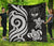 Marshall Islands Premium Quilt - White Tentacle Turtle Crest - Polynesian Pride