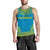 Tuvalu Men's Tank Top - Polynesian Chief Flag Version Green - Polynesian Pride