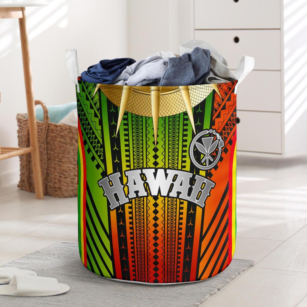 Hawaii Polynesian Laundry Basket - Tribal Ornamental One Style One Size Reggae - Polynesian Pride