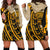 American Samoa Hoodie Dress - Polynesian Wild Style Gold - Polynesian Pride