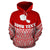 Tahiti Polynesian Custom Hoodie Red Pride Map nd Seal - Polynesian Pride