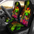 Wallis and Futuna Polynesian Car Seat Covers - Hibiscus and Banana Leaves Universal Fit Reggae - Polynesian Pride