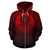 Tuvalu All Over Zip up Hoodie Lift up Red - Polynesian Pride