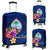 Guam Polynesian Custom Personalised Luggage Covers - Floral With Seal Blue Blue - Polynesian Pride