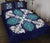 Hawaiian Quilt Bed Set Royal Pattern - Dark Blue - Polynesian Pride