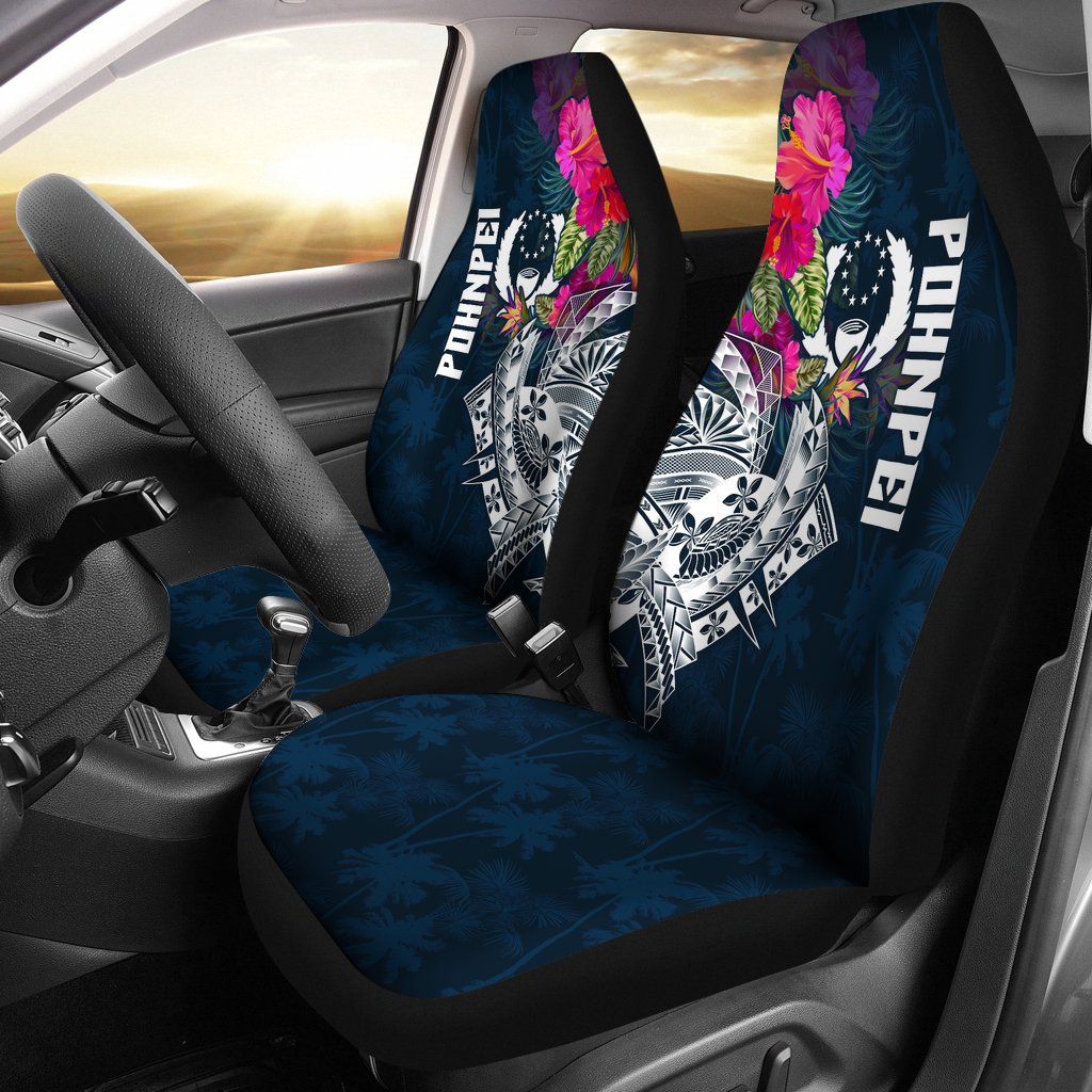 Pohnpei Car Seat Covers - Pohnpei Summer Vibes Universal Fit Blue - Polynesian Pride