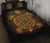 Polynesian Quilt Bed Set - Gold Sea Turtle Maori Style Gold - Polynesian Pride