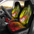 Vanuatu Car Seat Covers - Humpback Whale with Tropical Flowers (Yellow) Universal Fit Yellow - Polynesian Pride