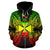 Wallis and Futuna Polynesian All Over Zip up Hoodie Map Reggae - Polynesian Pride